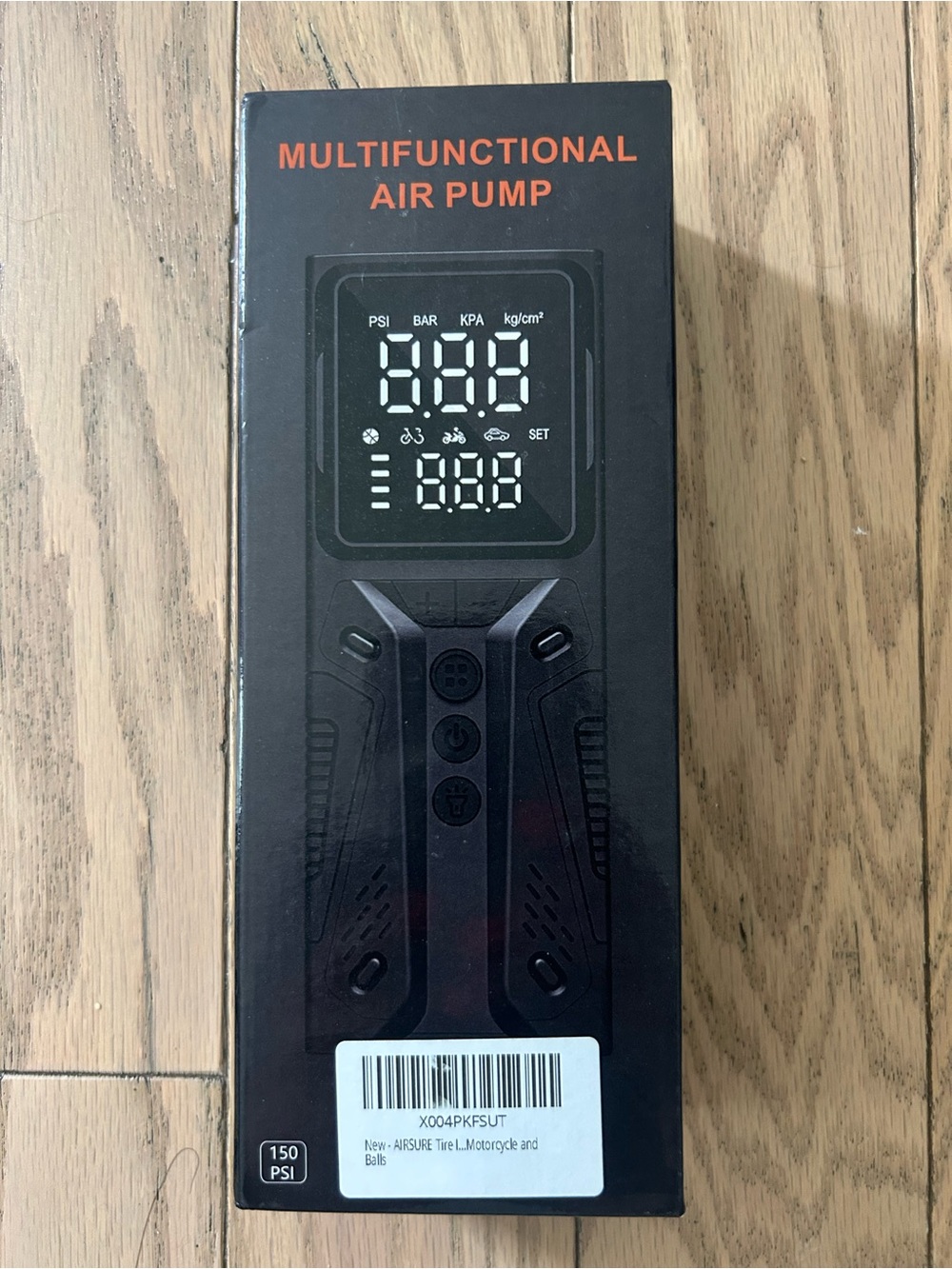 Digital Portable Air Compressor - Black